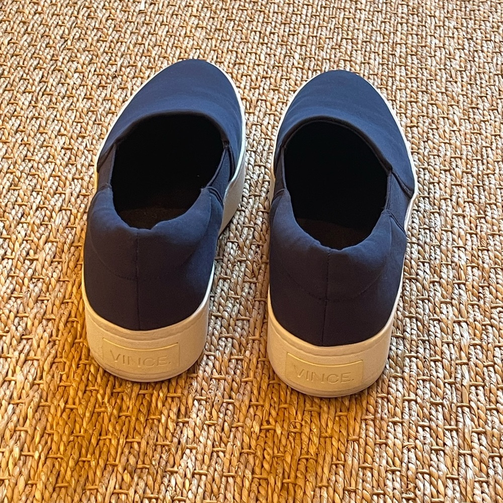Vince Navy Slip-On Platform Sneaker | SZ US 6.5 / EU 36.5 - Picture 6 of 7